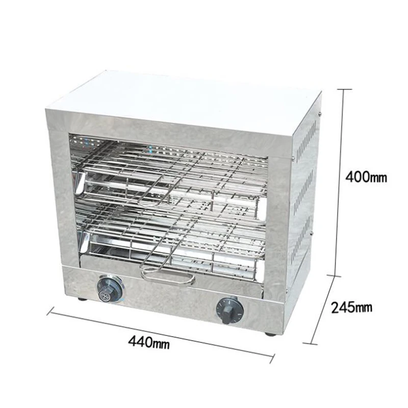 Commercial Two Plates Steam Oven Multifunction Meat Chicken Grill Machine/Electric Food Roaster Grill Vertical Furnace Oven