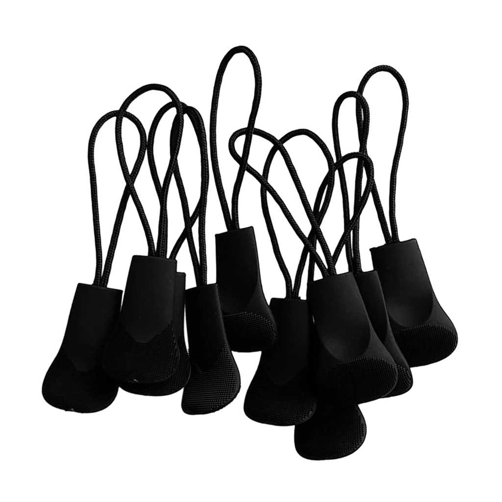 10pcs Jacket Zip Puller Cord Zipper Pulls Cord Replacement Slider Rope String