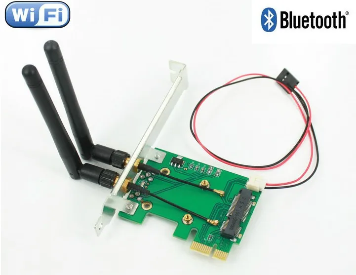 

Bluetooth WIFI Mini PCI-E TO PCIe 1x 4x 8x 16x adapter converter card Wireless Ethernet Card Low & Full Height profile Bracket