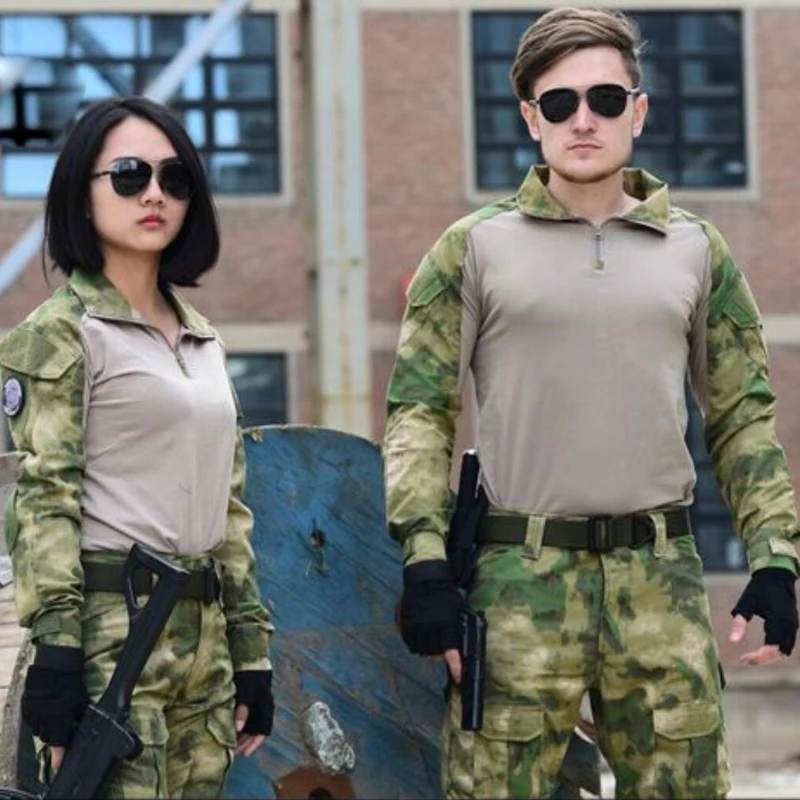 Мужская армейская тактическая футболка SWAT Soldiers Военная милитари камуфляжные