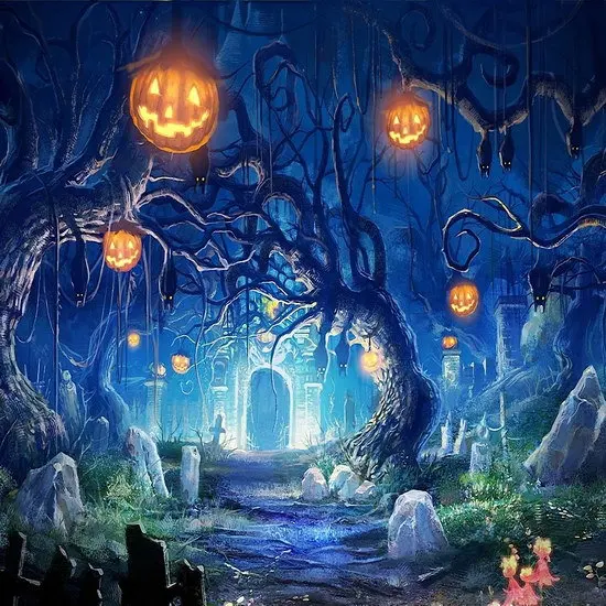 10x10ft halloween scenic party
