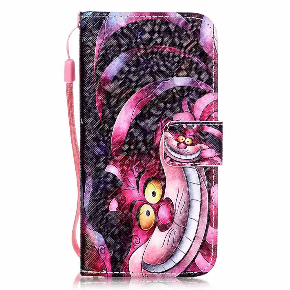 Чехол-книжка Biencaso с кошкой лотоса для iPhone X, 8, 7, 6, 6S Plus, 4, 4S, 5, 5S, SE, 5C, защитный чехол для samsung S8, S9 Plus, B21 - Цвет: Big Pink Cat