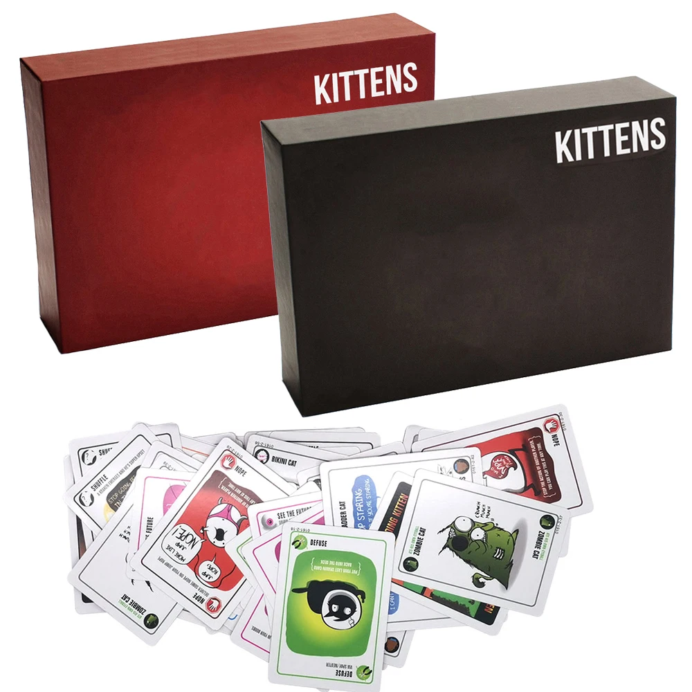 

Finger Rock Board Games Original Edition Explode For Kittens Card Game NSFW Edition Expansion Edition Family Party Strategy Toys