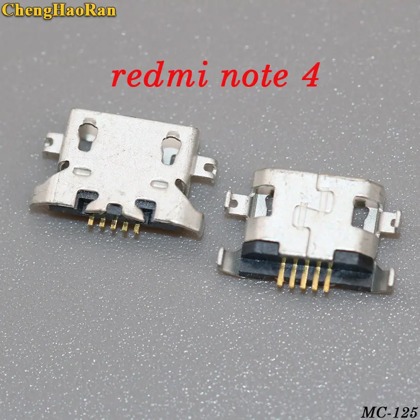 ChengHaoRan 5 шт. 10 шт. Micro USB для Xiaomi Redmi NOTE 1/2/3/4/5/5A/5pro NOTE 4X Разъем гнездо для зарядки женский порт - Цвет: NOTE 4