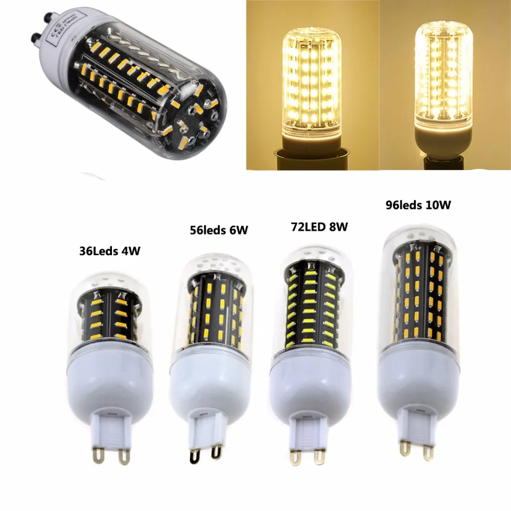 G9 SMD 4014 светодиодный ные лампы 36 56 72 96 Светодиодный s теплый белый/белый точечный