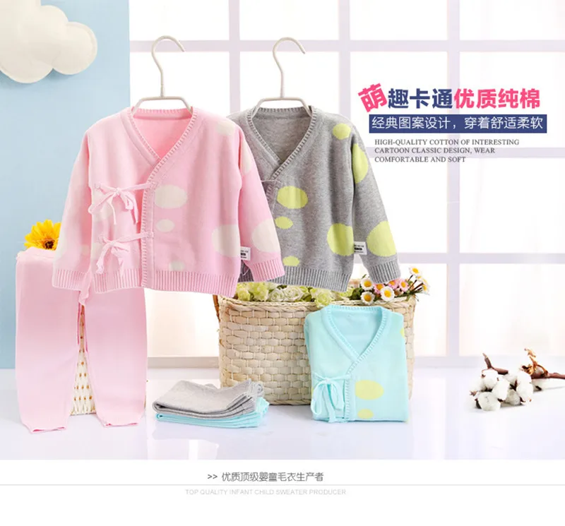 Cotton Baby Set Clothes Newborn Baby Girl Set Boy Autumn Infant Clothing Sets Pants Baby Clothes