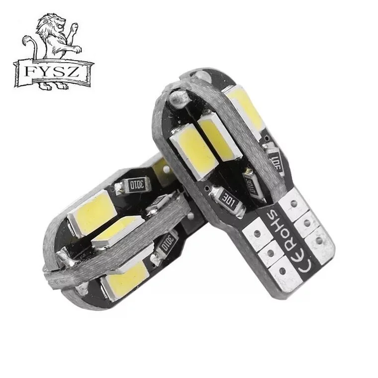 10 шт. T10 светодиодный W5W 8 SMD 5730 194 168 автомобилей Светодиодный светильник Canbus