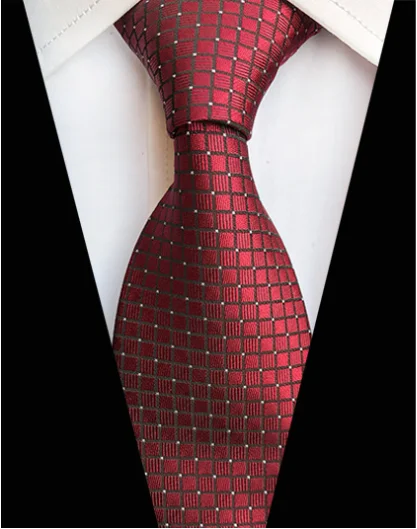 Новые Классические шелковые мужские галстуки в клетку галстуки в полоску 8 см темно-синие галстуки для мужчин строгая Деловая одежда костюм Свадебная вечеринка Gravatas - Цвет: TG-02