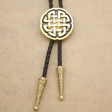 Западный кельтский Троицкий крест Узел кожаный Родео Свадебный галстук Gravata Borboleta Bola Bolo галстуки-бабочки для мужчин ювелирные изделия аниме