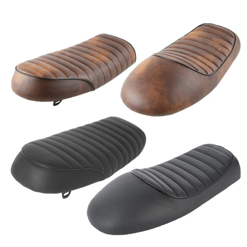 

Motorcycle Vintage Cafe Racer Flat Brat&Hump Saddle Seat For Honda Suzuki Yamaha