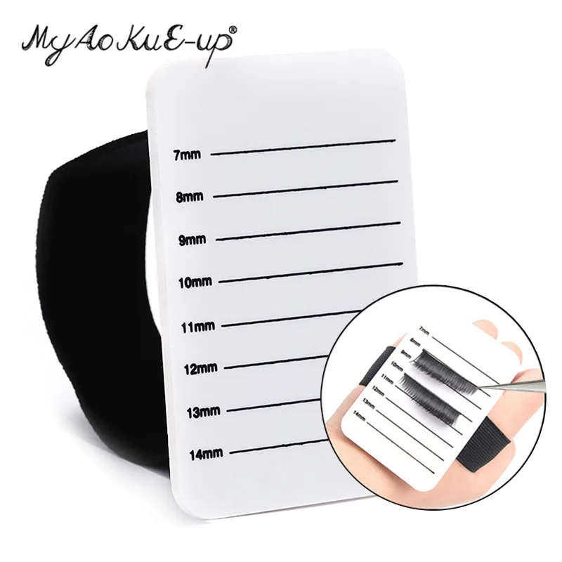 

Makeup Acrylic Eyelashes Extensions Pallet & Bandage Lash Palette Glue Pad Lashes Display Eyelash Stand Holder Extension Tools