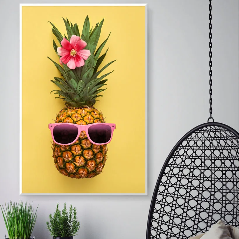 Abstract-Fruit-Pineapple-Orange-Glasses-Poster-Nordic-Style-Pictures-Wall-Art-Canvas-Print-Painting-For-Living (2)