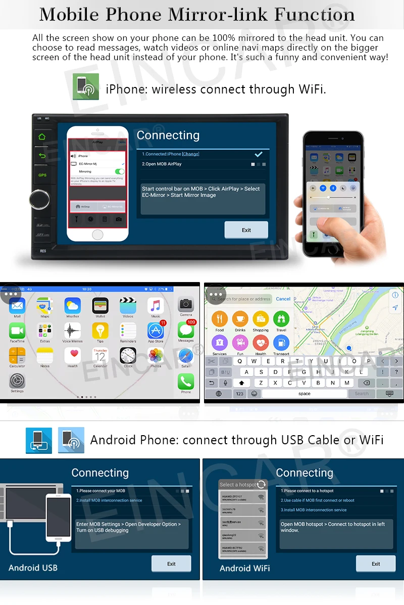 Perfect 4-Core 7 inch Stereo 2 DIN Android 6.0 Car Stereo GPS Navigation Radio Head Unit Phone Mirroring Car Player  Wireless CAM-IN USB 5 Perfect 4-Core 7 inch Stereo 2 DIN Android 6.0 Car Stereo GPS Navigation Radio Head Unit Phone Mirroring Car Player  Wireless CAM-IN USB 5