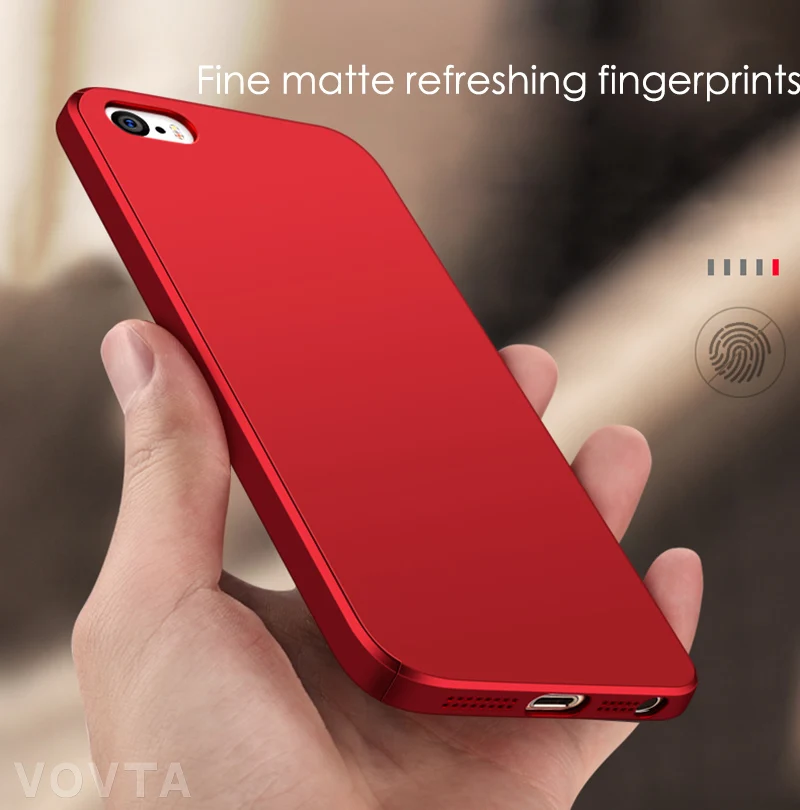 VOVTA 360 Degree Full Cover Case For iPhone 5s 5 SE With Tempered Glass Case cover For iphone 5s 5 SE Phone bag Capa Coque5