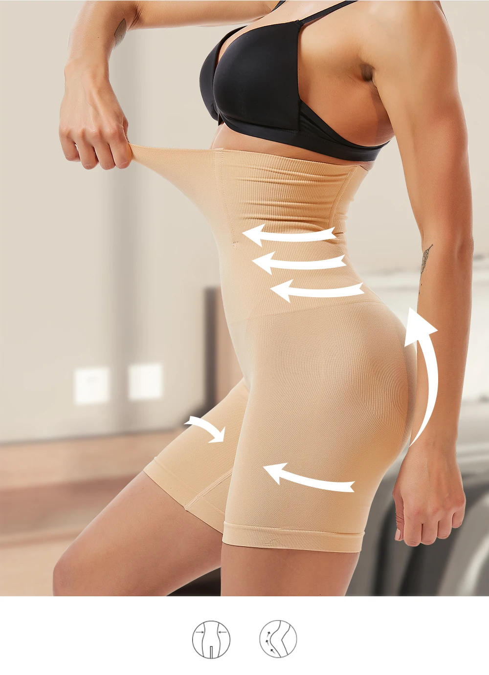 High Waist Trainer Butt lifter Slimming Underwear Body Shaper Body Shapewear - shapewear