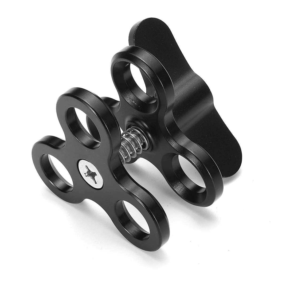 

Camera Arm Connected Accessories Butterfly Clamp Mount 3 Hole Underwater Light Holder For GoPro Diving 360 Degree Clip Adapter