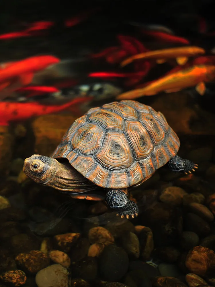 

Outdoor Decoration Resin Simulation Animal Turtle Ornaments Crafts Villa Garden Furnishing Art Courtyard Lawn Statue Figurines
