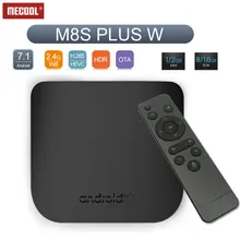 MECOOL M8S Plus W Amlogic S905W quad core android 7.1 1gb ram 8gb rom android tv box 2.4G wifi HDTV2.0 4K 1080P media player m7 android 4 2 quad core wcdma phone w 1gb ram 8gb rom 5 0 gps wifi bt black