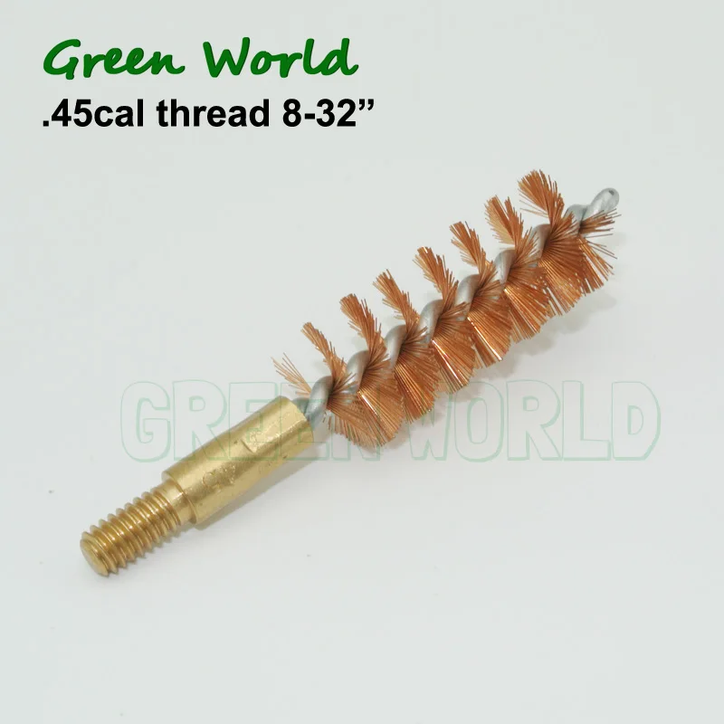 Green World 5pcs/lot .45cal Bronze Bore Brush,gun Clean Brush for