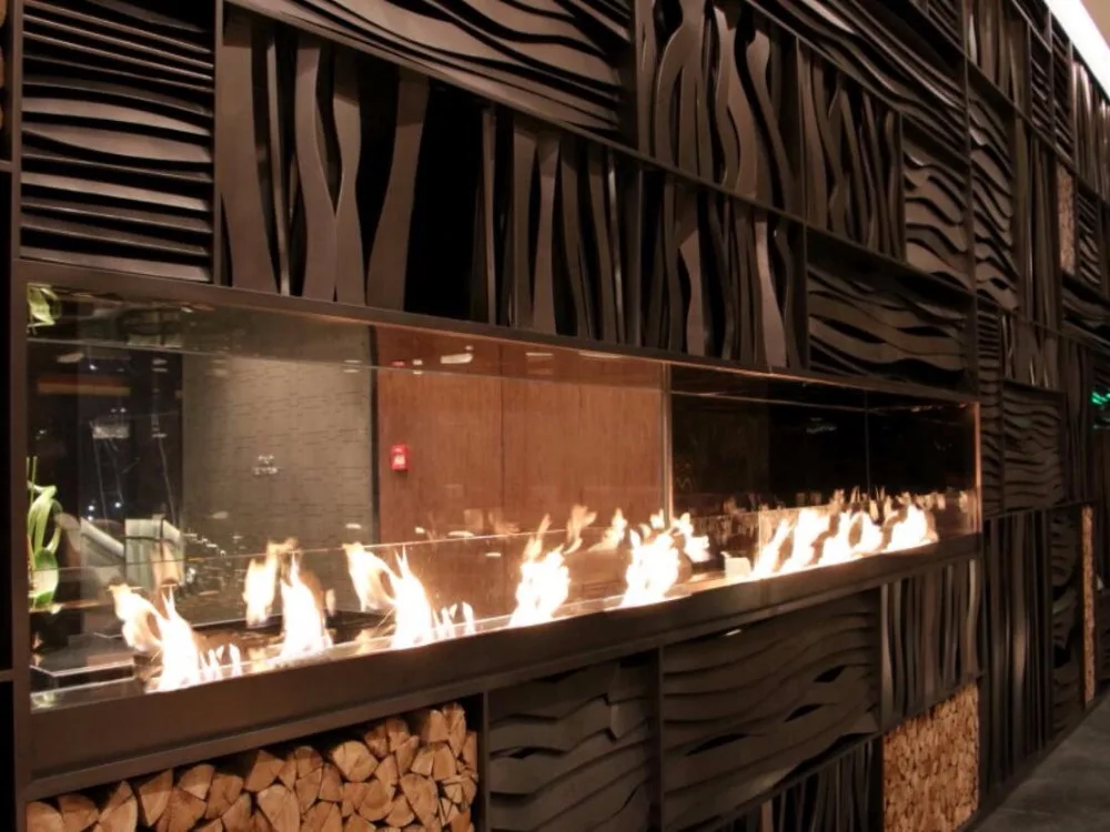 

1500 ethanol burner with silver wifi remote control intellgent function