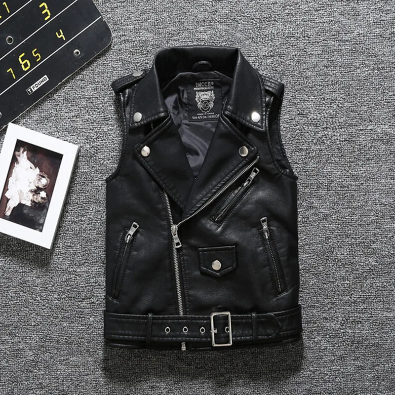baby leather vest
