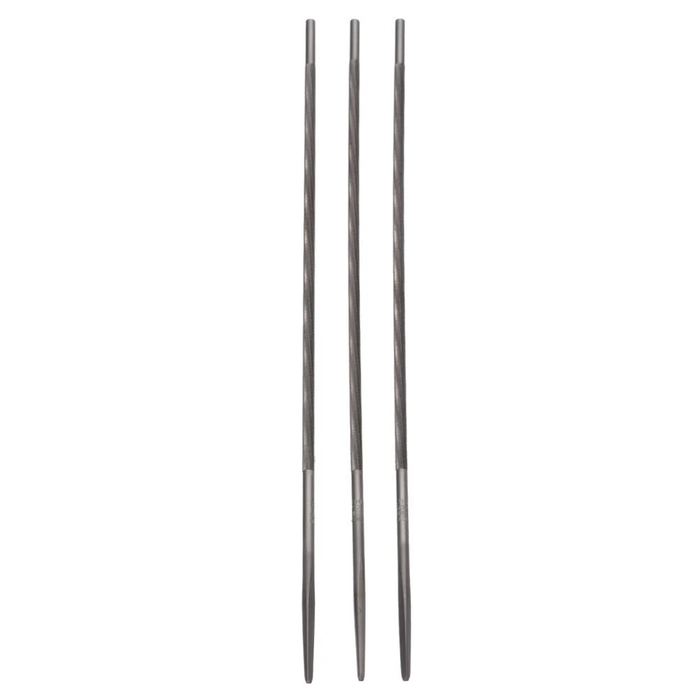 3Pcs 4mm 5//32 In Set Round Chainsaw Sharpening Files Woodworking Chain Saw File