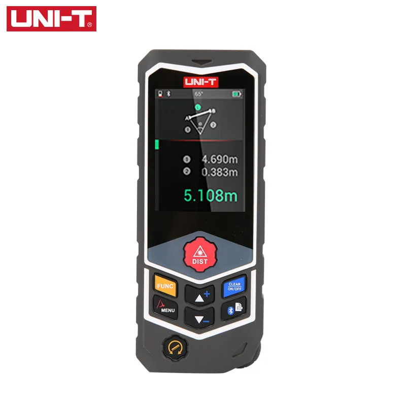 

UNI-T Laser Rangefinder Distance Meter Ruler Laser Measuring Device Measuring Wheel Design Voice Broadcast m/ft/in LM50 LM80 Pro