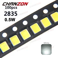 100 шт SMD светодиодный 2835 белый Чип 0,5 W 3 V 150mA 50-55LM Ультра-яркий SMT 0,5 W Вт печатная плата поверхностного монтажа светодиодный светодиод лампы