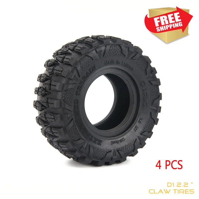 

1/10 2.2 inch claw tires climbing tires AXIAL KM2 scx10 TRX4 120mm for RC Model car