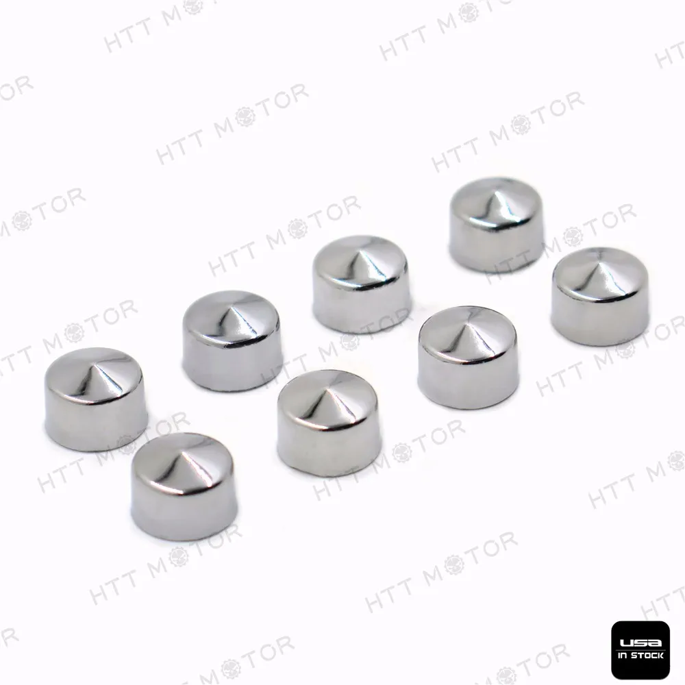 

Aftermarket Motorcycle parts 8PCS Chrome Cap Dress Cover For 99-06 Harley Davidson Touring Push Rod Tappet Block Bolt chrome