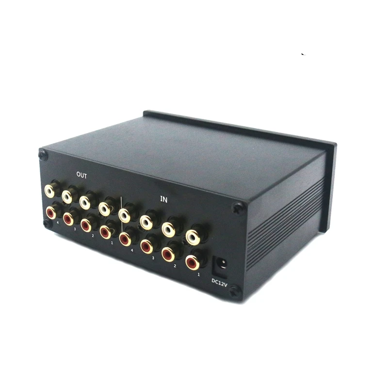 Lossless audio switcher 4 in 4 out 4 input 4 output conversion to distribute hifi audio signal splitter