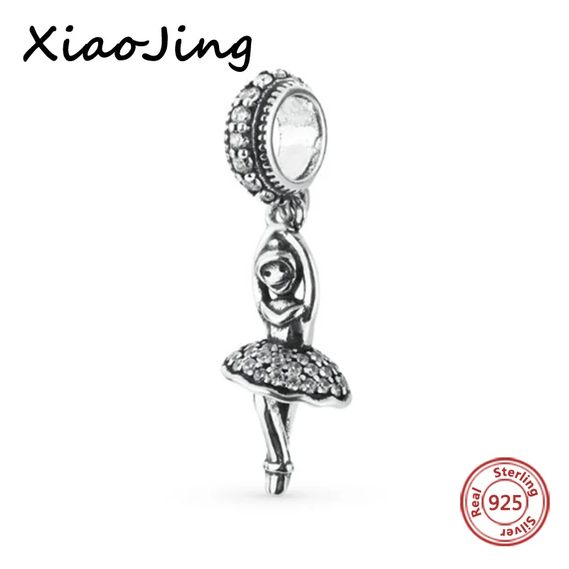 

New arrival original European Bracelets DIY Bangle jewelry Making for women gifts Ballet girl charm beads 100% silver 925 beads