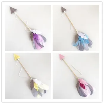 

Creative Wooden Arrow Ornaments Nordic Kids Room Wall Decor Baby Play Tents Ornament Indian Bedroom Hanging Decorations Gifts