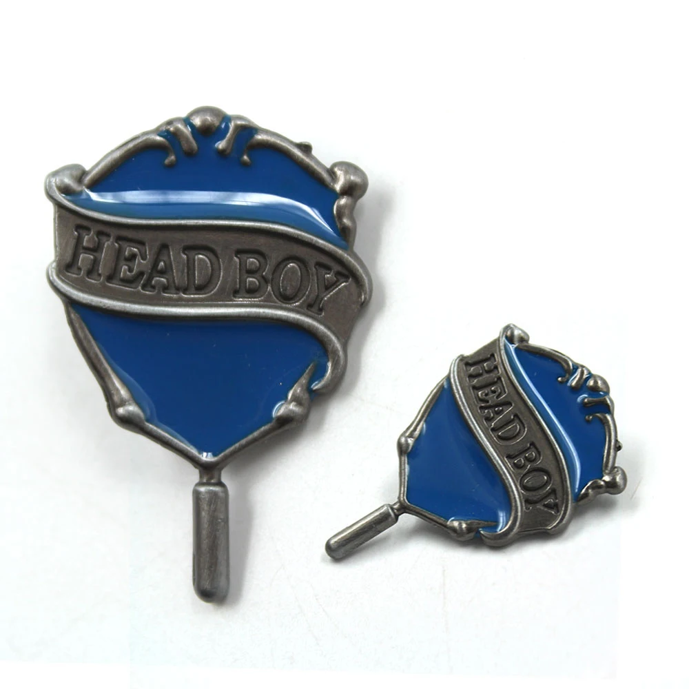 Harri Potter Deathly Hallows Hogwarts Head Boy Head Girl Metal Badge Pin Brooch Chest Button Ornament Cosplay Collection Gift