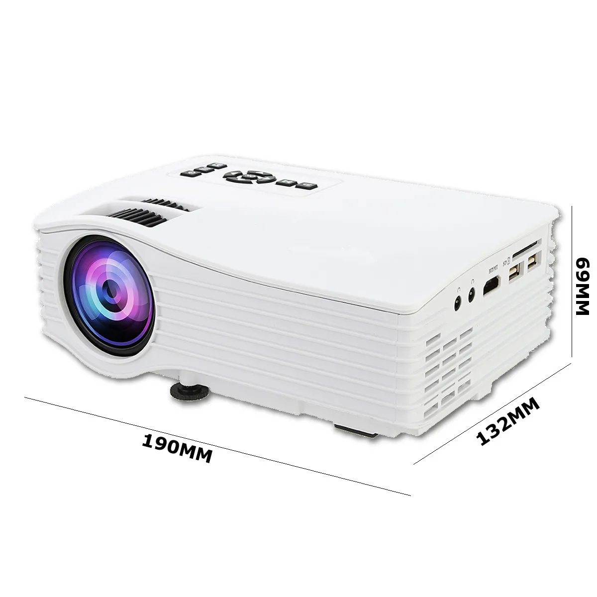 Wholesale Price RktSp Projecteur LED 1080P Full HD Mini projecteur 640x480 téléphone Proyector 4k Home cinéma support Android Ios pour home cinema