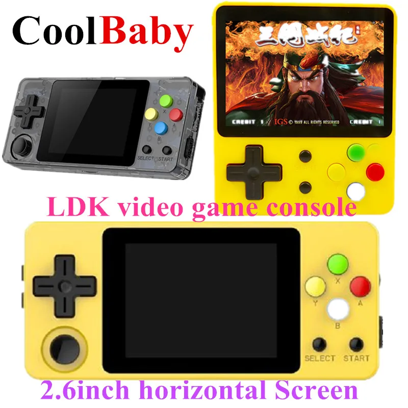 

New LDK game 2.6 inchhorizontal Screen Mini Handheld Game Console Nostalgic Children Retro game Mini Family TV Video Consoles
