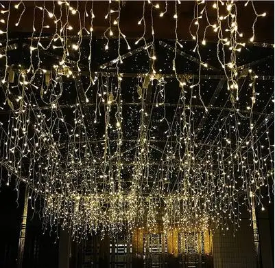 Ceny Nowy rok 4x0.6M LED Cristmas Lights girlandy dekoracje LED Christmas Lights Outdoor Luces De Navidad Natal girlanda żarówkowa