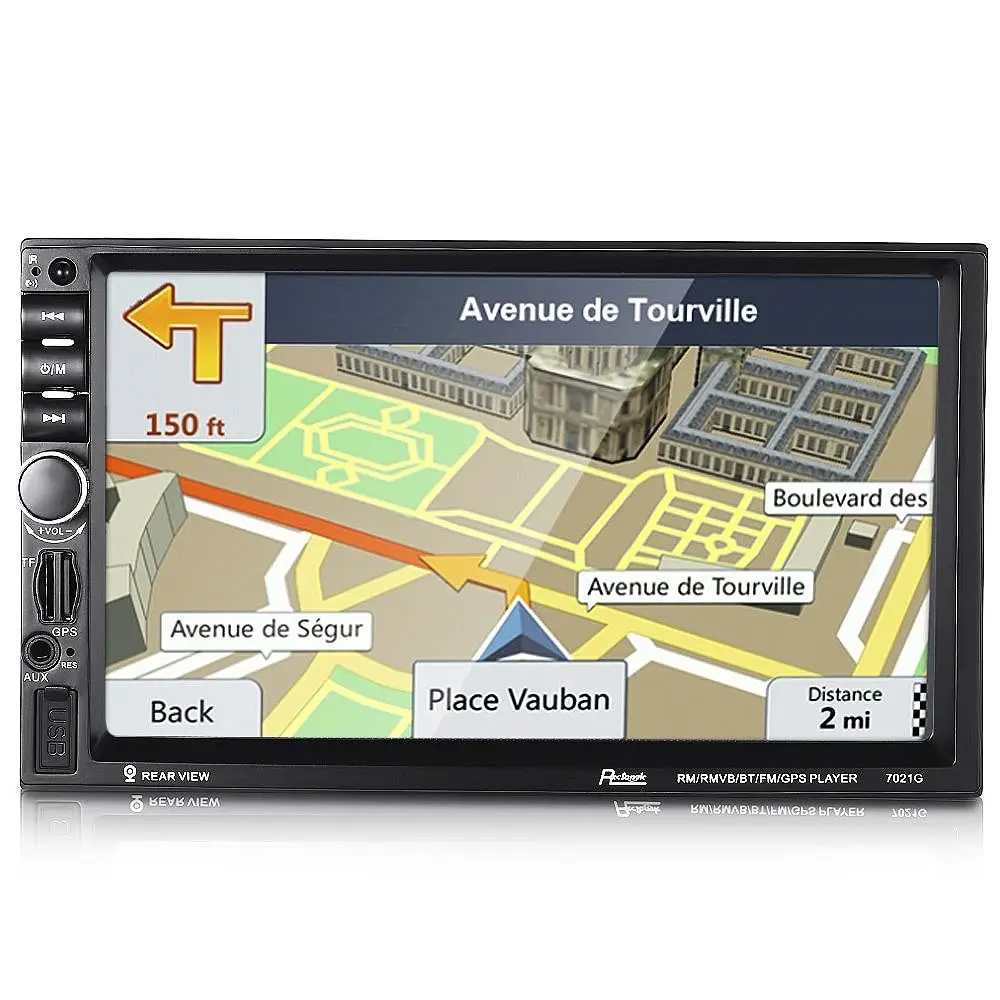 Новая автомобильная стереосистема MP5/WMA с GPS навигацией 7021G 7 0 " HD 2 Din FM|MP4 и MP5