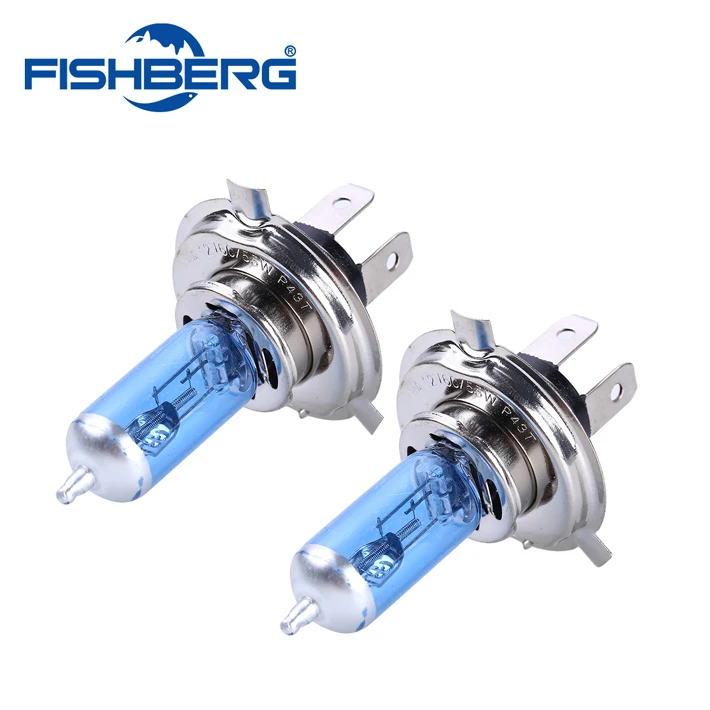 2x Car Halogen Xenon Light Bulb High Low Beam H4 12V 60/55W P43T 9003 Super Xenon White 6000K Headlight Lamp FISHBERG