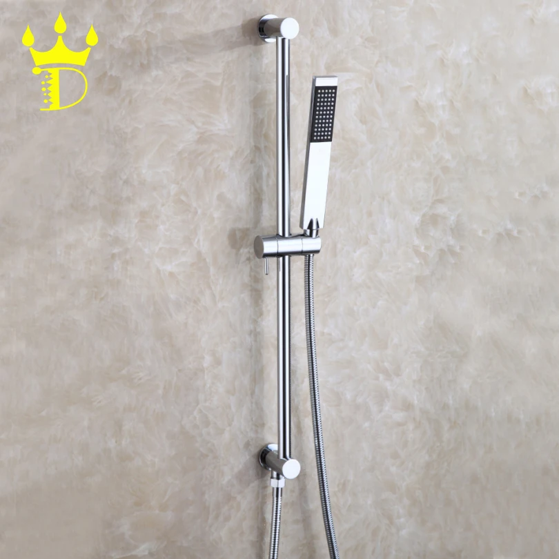 

DISGOD Bathroom Portable Hand Shower Faucet Set All Copper Lifting Bracket Rotation Stents Holder For Handheld Shower Head