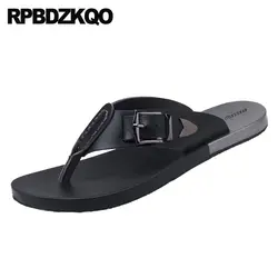 водонепроницаемый мягкий Шлепанцы надевать черный пляж обувь слайды повседневная мода домашние тапочки дизайнер плоские Мужские