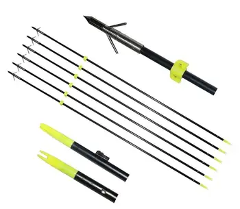 

Archery Fishing Arrows With Broadhead 34inch Bow fishing Arrows Arrowhead Hunting Fish Fibergalss Shaft For Compound Recurve Bow