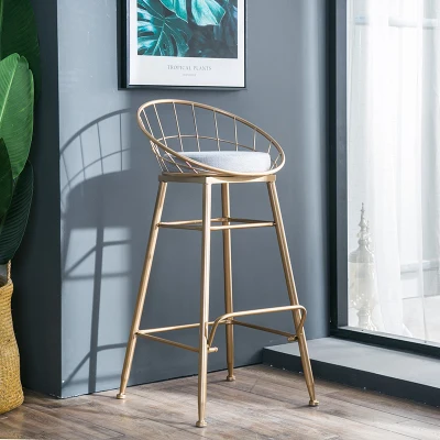 New Nordicr iron bar chair gold family high stool modern dining chair metal bar chair Metal bar stool Bar Furnitrue 3 Sizes New Nordicr iron bar chair gold family high stool modern dining chair metal bar chair Metal bar stool Bar Furnitrue 3 Sizes