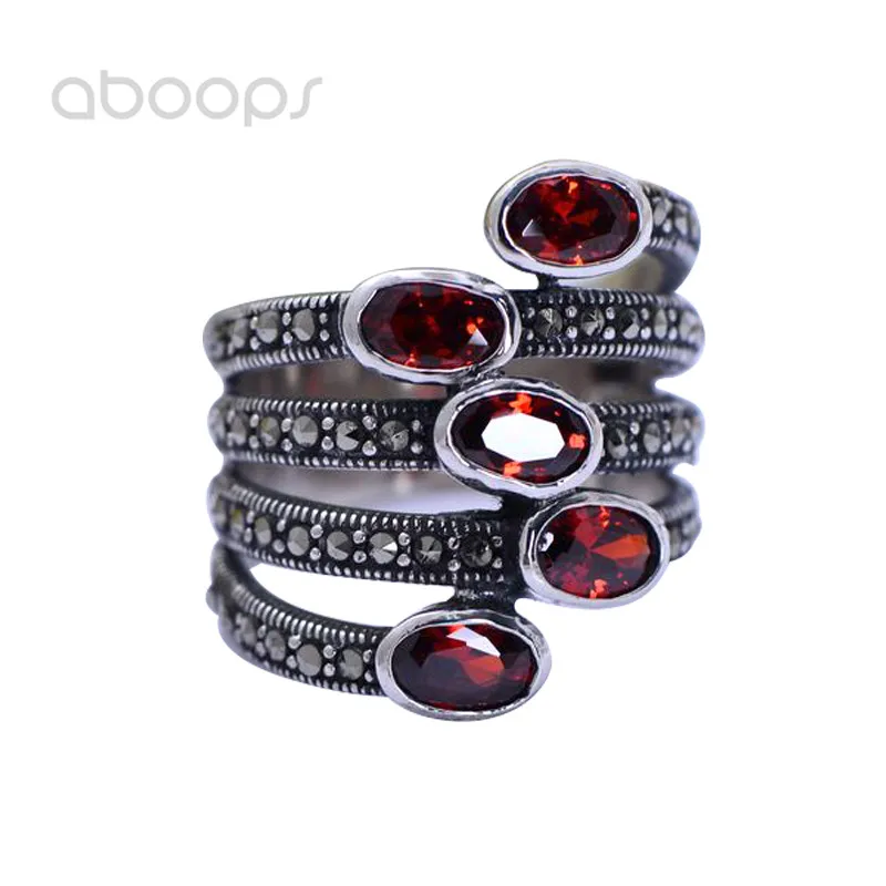 Женское Винтажное кольцо из серебра 925 пробы с камнями|finger ring|rings for womenring |