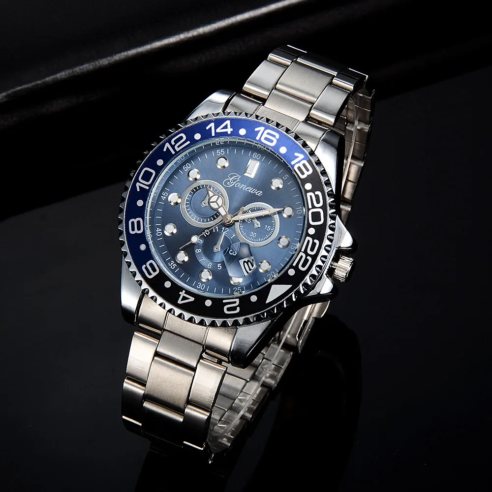 

GONEWA Men Fashion Military Stainless Steel Analog Date Sport Quartz Wrist Watch Representative of the fashion world Luxury