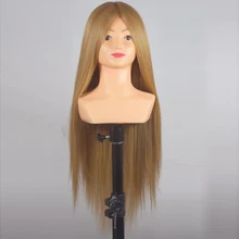 26inch Synthetic Hair Mannequin Head Hairdressing Hair Training Head With Shoulder Practice Hair Styling Manikin Head 26inch Synthetic Hair Mannequin Head Hairdressing Hair Training Head With Shoulder Practice Hair Styling Manikin Head