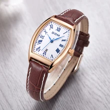DOM 2016 Women Watches Fashion Personality Quart Watch Leather Belt Vintage Simple Casual Waterproof Wristwatch