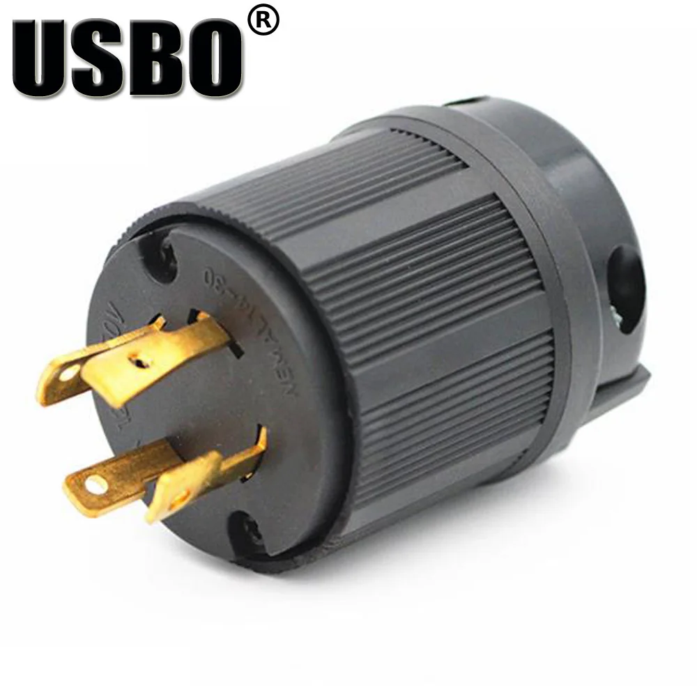 Supply Black America 250v 30a 4 Pole Nema L15 30p Us Anti