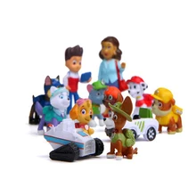12pcs/set Paw Patrol Dog Patrulha Canina Toys Puppy Patrol Patroling Canine PVC Action Figures Gifts Toys for Children 2A03