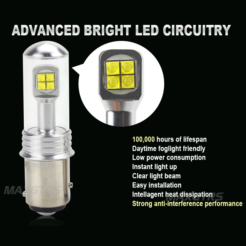 2 шт. автомобильные светодиодсветодиодный лампы S25 1157 P21/5W BAY15D с чипом CREE|car amber